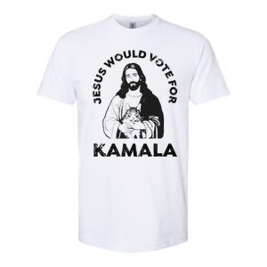 Jesus Would Vote For Kamala Harris Walz 2024 Softstyle CVC T-Shirt