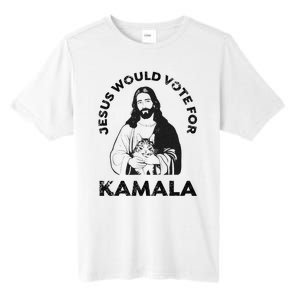 Jesus Would Vote For Kamala Harris Walz 2024 Tall Fusion ChromaSoft Performance T-Shirt