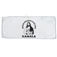 Jesus Would Vote For Kamala Harris Walz 2024 Large Microfiber Waffle Golf Towel