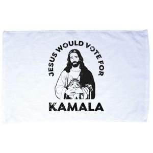 Jesus Would Vote For Kamala Harris Walz 2024 Microfiber Hand Towel