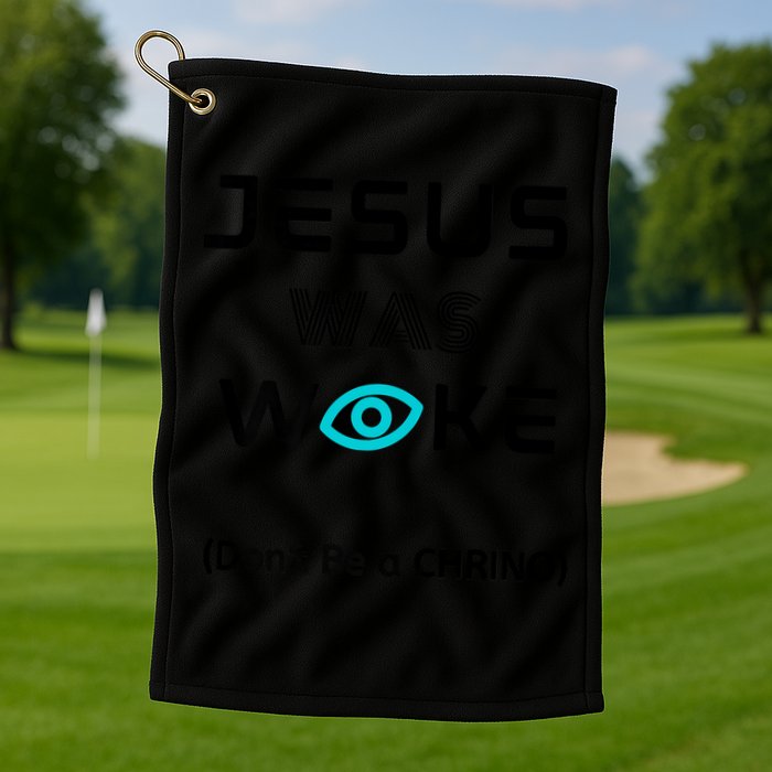 Jesus Was Woke (Don't Be A CHRINO) Golf Towel