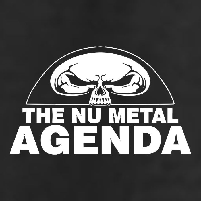 Justin Whang Wearing The Nu Metal Agenda 7 Panel Mesh Trucker Snapback Hat