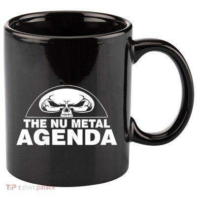 Justin Whang Wearing The Nu Metal Agenda 11oz C Handle Ceramic Mug
