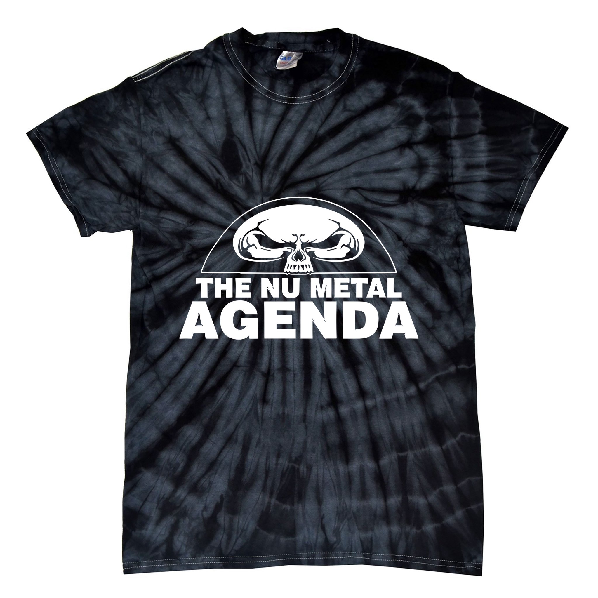 Justin Whang Wearing The Nu Metal Agenda Tie-Dye T-Shirt