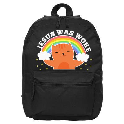 Jesus Was Woke Liberal Christian 16 in Basic Backpack