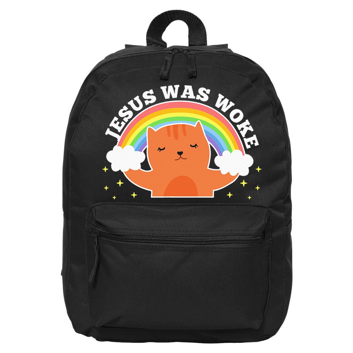 Jesus Was Woke Liberal Christian 16 in Basic Backpack
