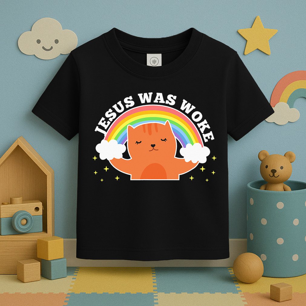 Jesus Was Woke Liberal Christian Toddler T-Shirt