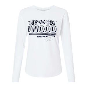 James Wood We’Ve Got Wood Womens Cotton Relaxed Long Sleeve T-Shirt