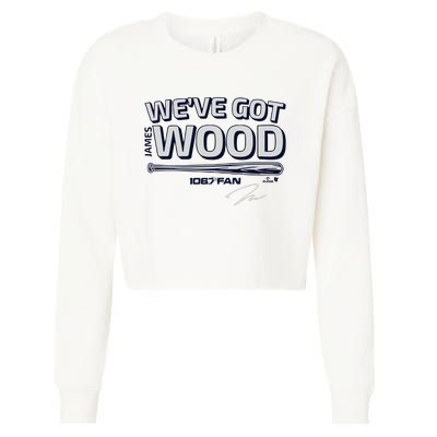 James Wood We’Ve Got Wood Cropped Pullover Crew