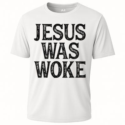 Jesus Was Woke Christian Faith Religious   Funny Cooling Performance Crew T-Shirt