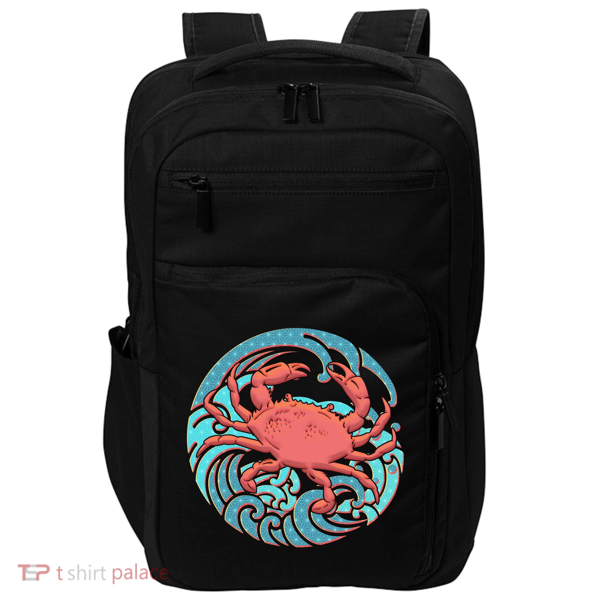 Japanese Water Wave Crab Impact Tech Backpack