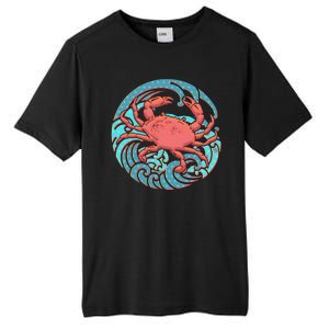 Japanese Water Wave Crab Tall Fusion ChromaSoft Performance T-Shirt