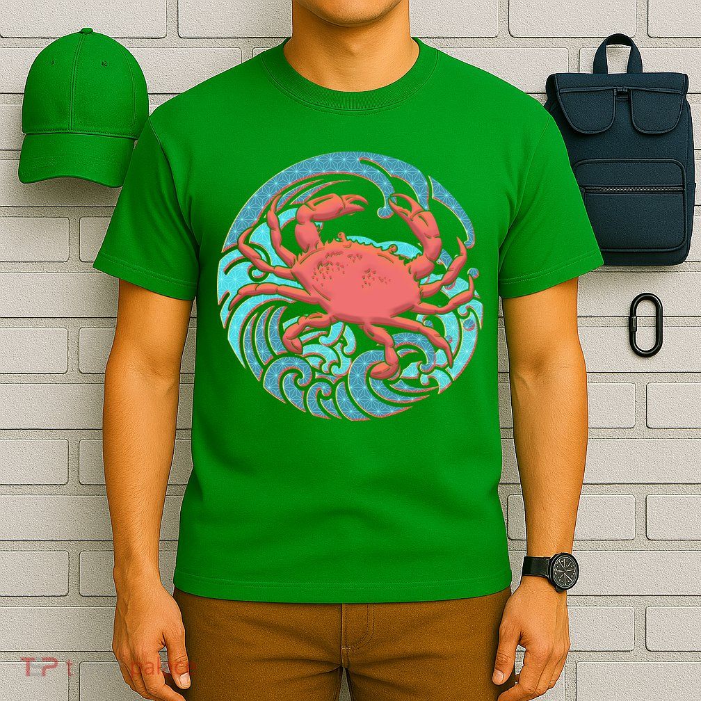 Japanese Water Wave Crab T-Shirt