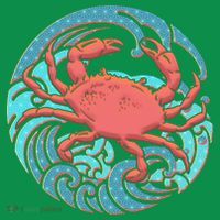 Japanese Water Wave Crab T-Shirt