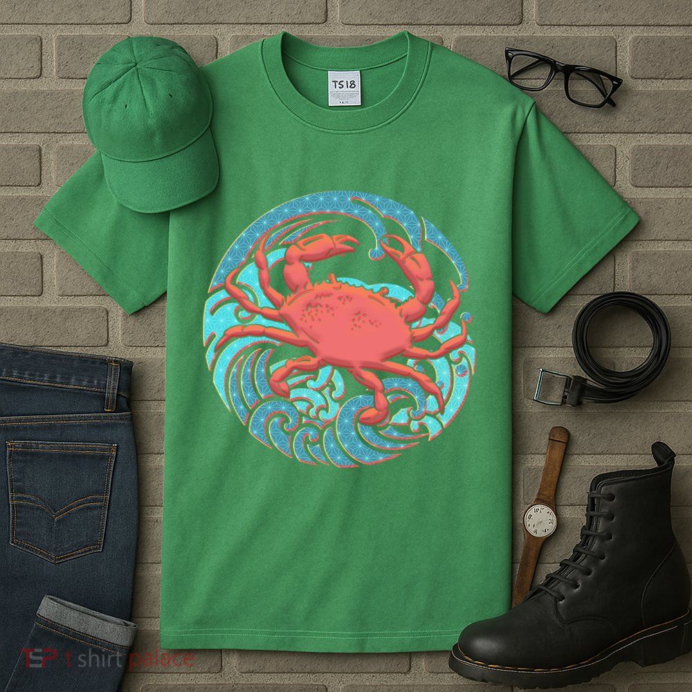 Japanese Water Wave Crab Tall T-Shirt