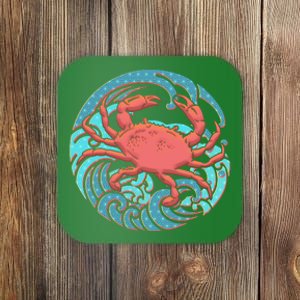 Japanese Water Wave Crab Coaster