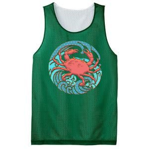 Japanese Water Wave Crab Mesh Reversible Basketball Jersey Tank