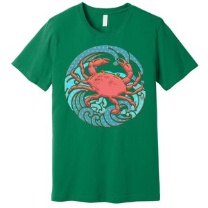 Japanese Water Wave Crab Premium T-Shirt