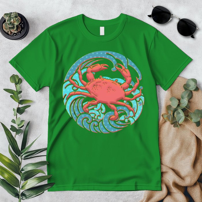 Japanese Water Wave Crab Premium T-Shirt