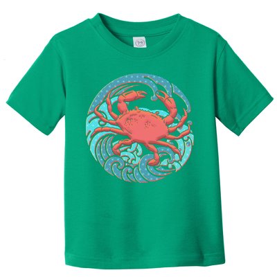 Japanese Water Wave Crab Toddler T-Shirt