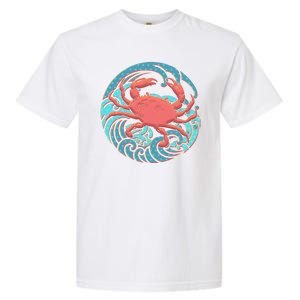 Japanese Water Wave Crab Garment-Dyed Heavyweight T-Shirt