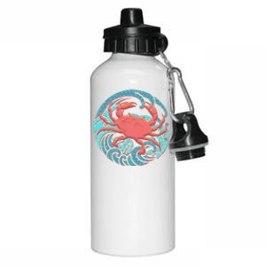 Japanese Water Wave Crab Aluminum Water Bottle