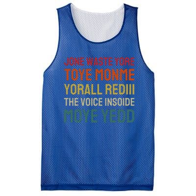 Jone Waste Yore Toye Monme Yorall Rediii Mesh Reversible Basketball Jersey Tank