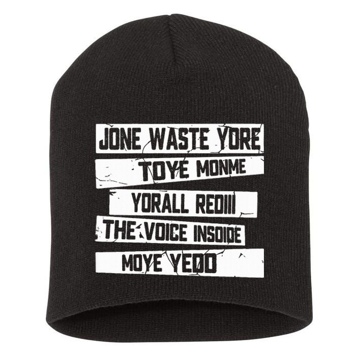 Jone Waste Yore Toye Monme Yorall Rediii  Short Acrylic Beanie