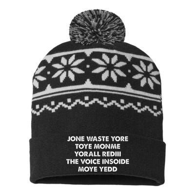 JONE WASTE YORE TOYE MONME YORALL REDIII THE VOICE USA-Made Snowflake Beanie