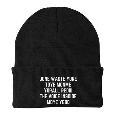 Jone Waste Yore Toye Monme Pop Miss You Punk Lyrics Knit Cap Winter Beanie