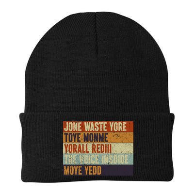 Jone Waste Yore Toye Monme Yorall Rediii Funny Quote Vintage Beanie