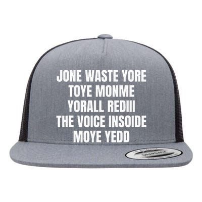 Jone Waste Yore Toye Monme Yorall Rediii Flat Bill Trucker Hat