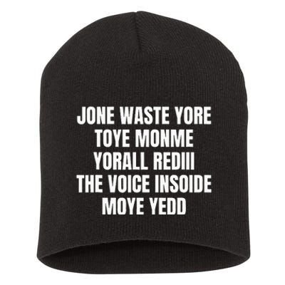 Jone Waste Yore Toye Monme Yorall Rediii Short Acrylic Beanie