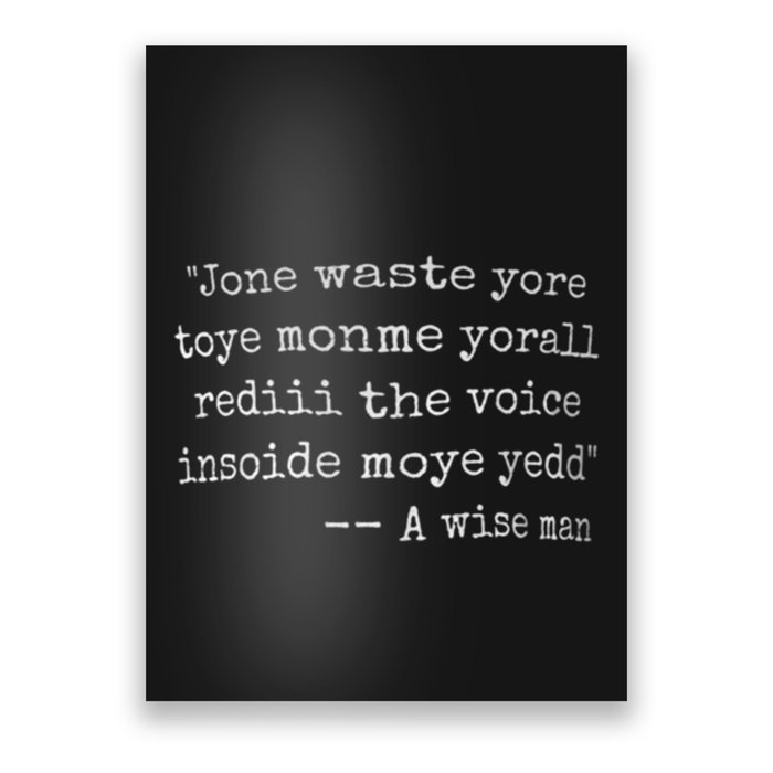 Jone Waste Yore Toye Monme Yorall Rediii Poster