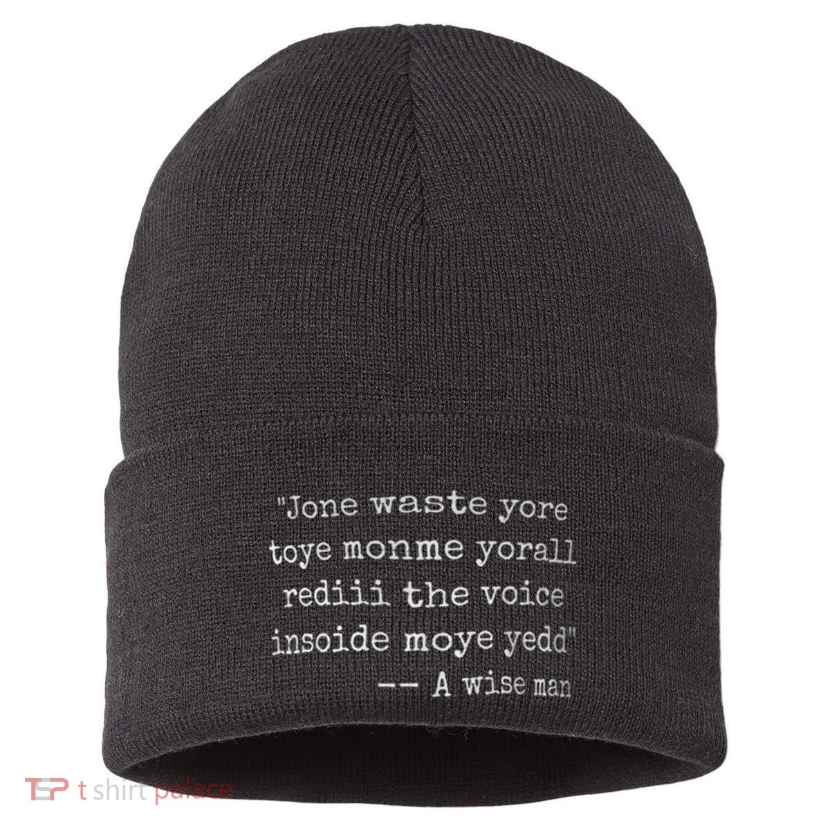 Jone Waste Yore Toye Monme Yorall Rediii Sustainable Knit Beanie