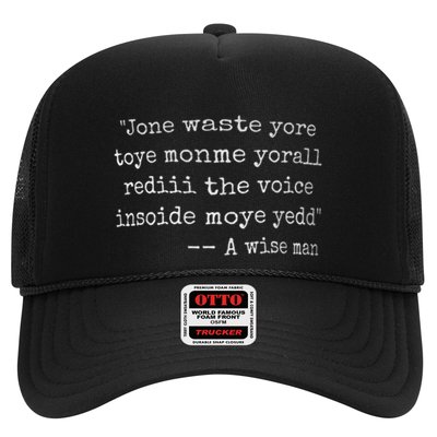 Jone Waste Yore Toye Monme Yorall Rediii Trucker Hat