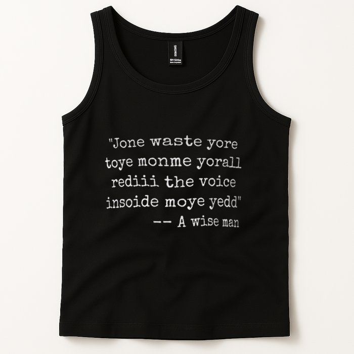Jone Waste Yore Toye Monme Yorall Rediii Tank Top