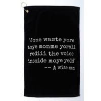 Jone Waste Yore Toye Monme Yorall Rediii Golf Towel