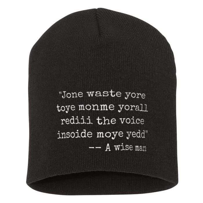 Jone Waste Yore Toye Monme Yorall Rediii Short Acrylic Beanie