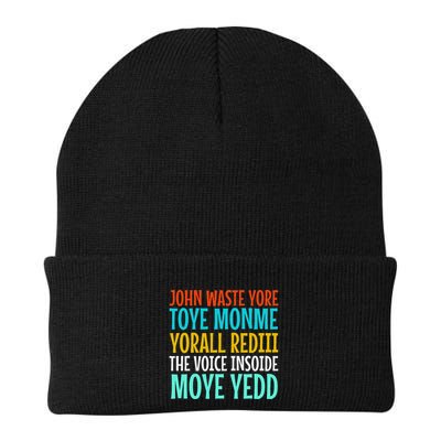 Jone Waste Yore Toye Monme Funny Pop Miss You Punk Lyrics Knit Cap Winter Beanie