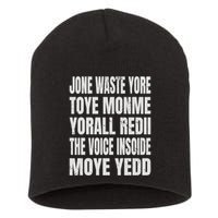 Jone Waste Yore Toyefunny Yone Waste Your Time Short Acrylic Beanie
