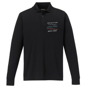 Jone Waste Yore Toye Monme Funny Pop Miss You Punk Lyrics Performance Long Sleeve Polo