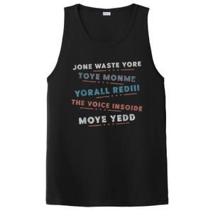 Jone Waste Yore Toye Monme Funny Pop Miss You Punk Lyrics PosiCharge Competitor Tank