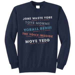 Jone Waste Yore Toye Monme Funny Pop Miss You Punk Lyrics Tall Sweatshirt