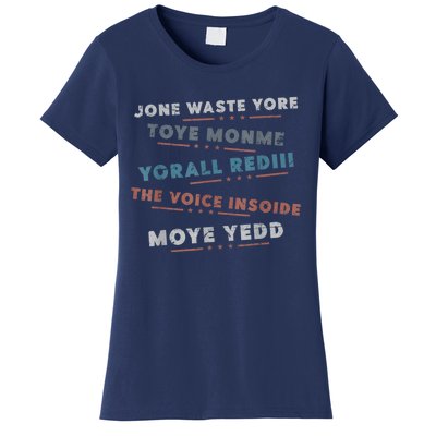 Jone Waste Yore Toye Monme Funny Pop Miss You Punk Lyrics Women's T-Shirt