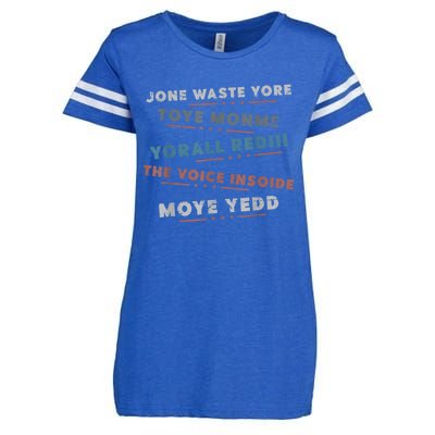 Jone Waste Yore Toye Monme Funny Pop Miss You Punk Lyrics Enza Ladies Jersey Football T-Shirt