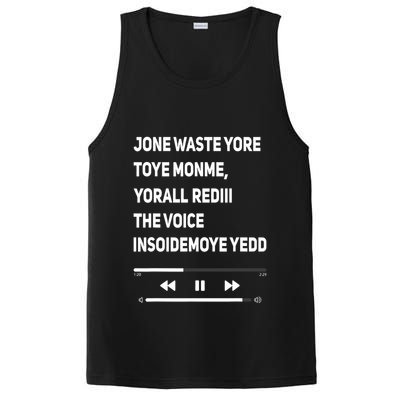 Jone Waste Yore Toye Monme Yorall Rediii The Voice Funny PosiCharge Competitor Tank