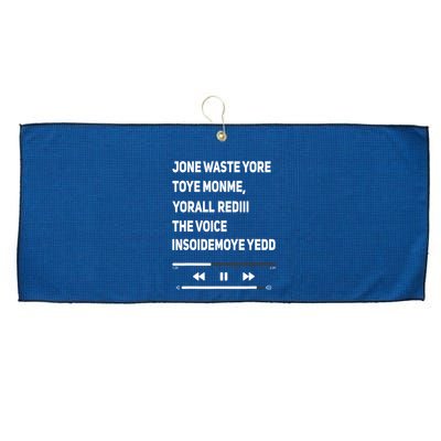 Jone Waste Yore Toye Monme Yorall Rediii The Voice Funny Large Microfiber Waffle Golf Towel
