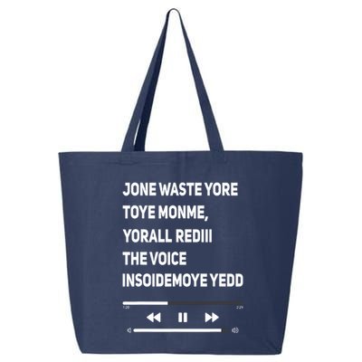 Jone Waste Yore Toye Monme Yorall Rediii The Voice Funny 25L Jumbo Tote