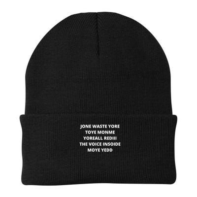 Jone Waste Yore Toye Monme Yorall Rediii The Voice Insoide Moye Yedd Knit Cap Winter Beanie